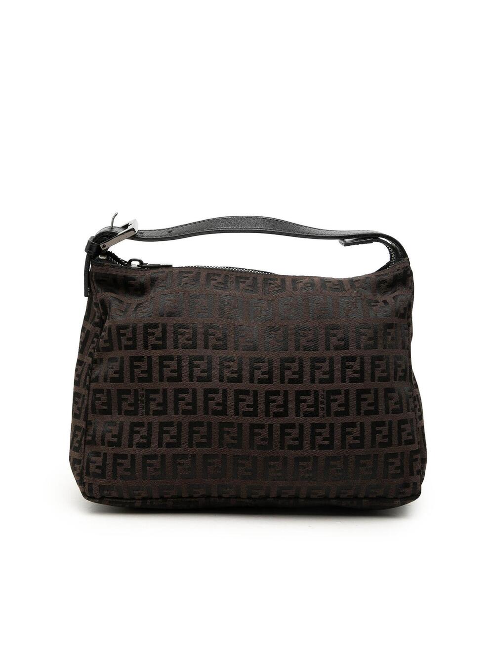 Fendi Zucchino Canvas Handbag Pre-Loved #361414F63B